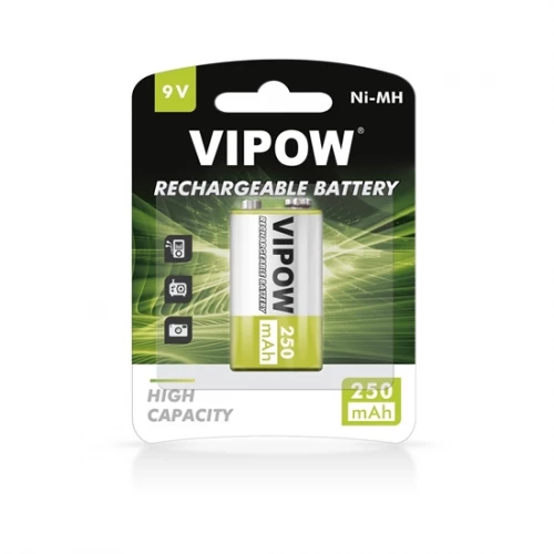 9v Rechargeable Battery 250mAh