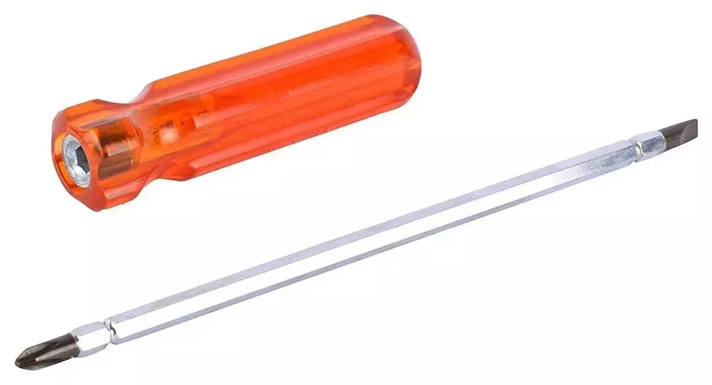 Multitec 2-in-1 Reversible Screw Driver with Hexagon Rod and Extra Hard Tip Model No. R 6200