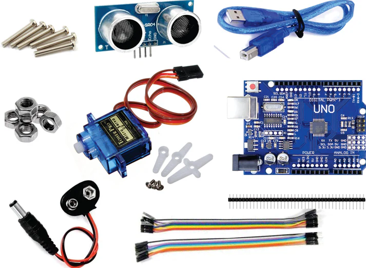 Smart dustbin Arduino kit 