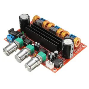 [6489841] Tpa3116, 2.1 Channel Digital home theater Amplifier Board Class D (TPA3116D2 DC, 12-24 V, 2 x 50 W + 100 W)