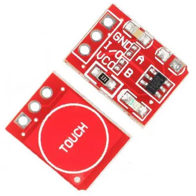 [9184] TTP223 1-Channel Capacitive Touch Sensor Module Red Color