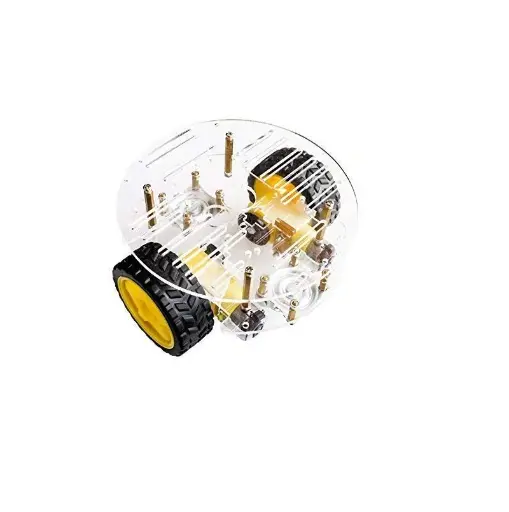 [8484510] 2WD Mini Round Double-Deck Smart Robot Car Chassis DIY Kit
