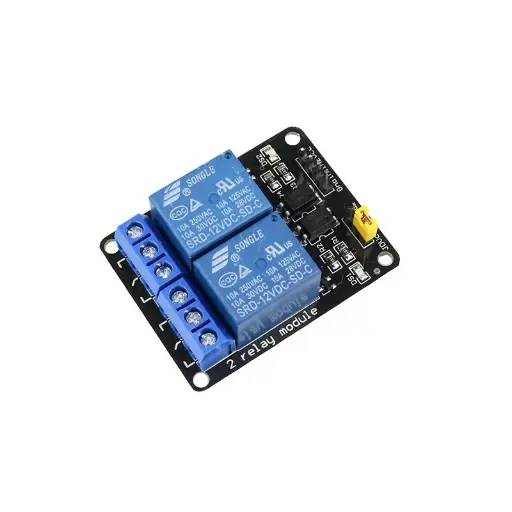 [6431110] 12V 2 Channel Relay Module (with Optocoupler)