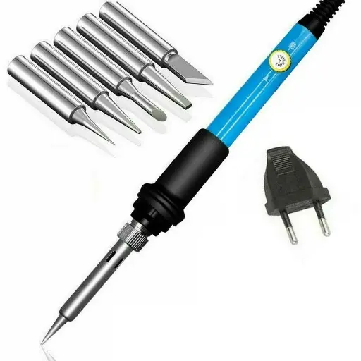 [78131] Soldering iron 60W with Adjustable Temperature Free 5 Bits