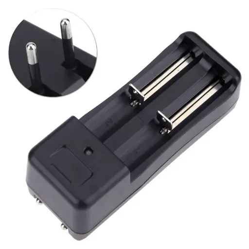 [6431060] Universal Dual Battery Charger Li-ion 3.7V 18650 16340 14500 17670 CR123A Cells