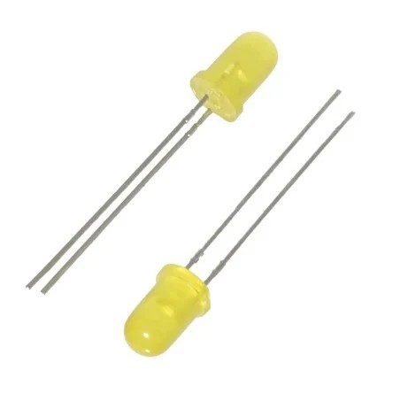 [432122] 5mm DIP LED Yellow-Yellow (Pack of 5)