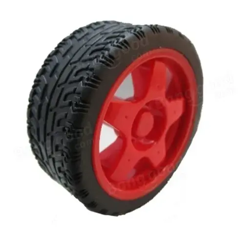 [85214]  65mm Robot Smart Car Wheel for BO Motors (Red)