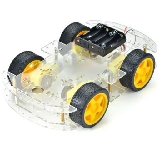 [32791254] A longer version of 4 WD Double Layer Smart Car Chassis Kit