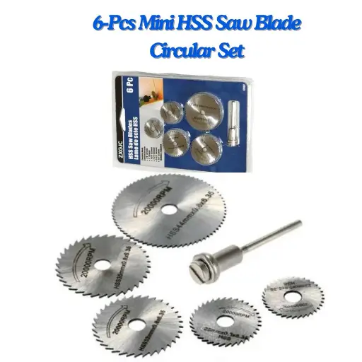 [54781376] Mini Circular Saw blades 6 Pieces Set for Wood Aluminum Cutting Disc