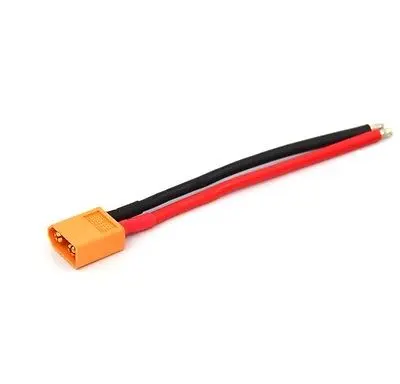 [39981220] XT60 Male Connector 12AWG Silicone Wire (10cm)