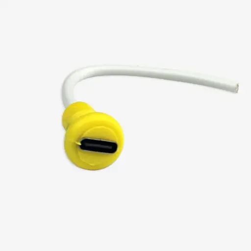 [14597415] Female USB Type c Panel Mount Connector With Moulded Wire