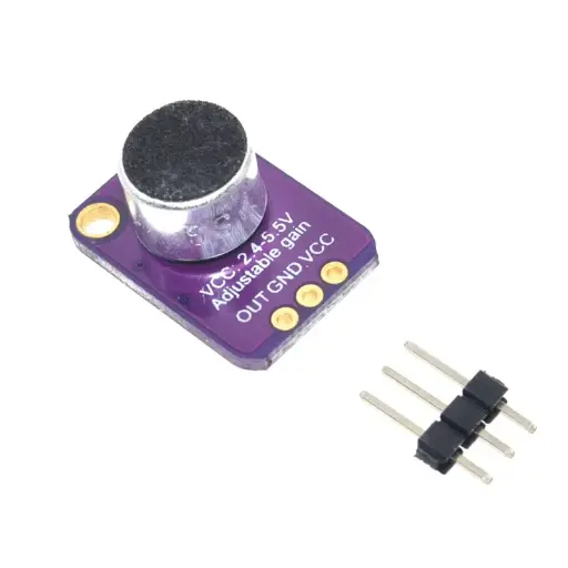 [854145] MAX4466 Electret Microphone Amplifier with Adjustable Gain Module