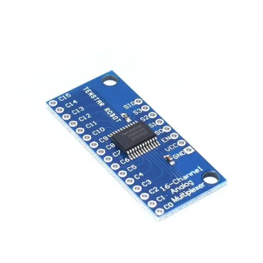 [43953] CD74HC4067 High Speed CMOS 16-Channel Analog/Digital Multiplexer Breakout Module 